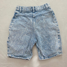 Load image into Gallery viewer, Vintage Yoke Front Acid Wash Jean Shorts kids 8

