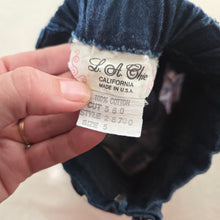 Load image into Gallery viewer, Vintage Ruffled Plaid Jean Skirt 5t
