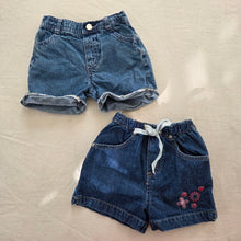 Load image into Gallery viewer, Y2k Jean Girly Shorts Bundle 18 months
