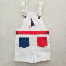 Load image into Gallery viewer, Vintage 70s Healthtex Sailboat Shortalls 3t/4t
