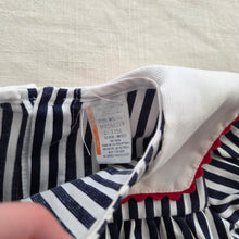 Load image into Gallery viewer, Vintage Sailor Fish Striped Bubble 12 months
