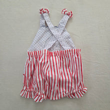 Load image into Gallery viewer, Vintage Sailor Bear Fishing Sunsuit 12 months
