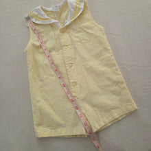 Load image into Gallery viewer, Vintage Sailor Striped Yellow Romper 9 months
