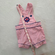 Load image into Gallery viewer, Vintage Nautical Striped Sunsuit 3 months
