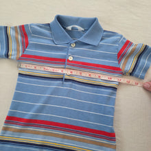 Load image into Gallery viewer, Vintage Healthtex Blue Colorful Striped Shirt 3t
