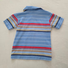 Load image into Gallery viewer, Vintage Healthtex Blue Colorful Striped Shirt 3t
