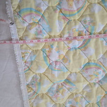 Load image into Gallery viewer, Vintage Rainbows + Animals Quilted Baby Blanket
