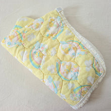Load image into Gallery viewer, Vintage Rainbows + Animals Quilted Baby Blanket
