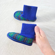 Load image into Gallery viewer, Vintage Colorful Plaid Soft House Shoes baby 5-6
