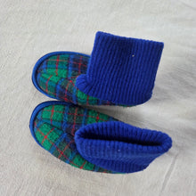 Load image into Gallery viewer, Vintage Colorful Plaid Soft House Shoes baby 5-6
