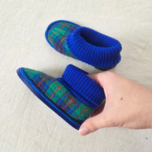 Load image into Gallery viewer, Vintage Colorful Plaid Soft House Shoes baby 5-6
