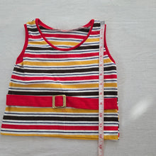 Load image into Gallery viewer, Vintage Firey Striped Cropped Tank Top 3t
