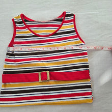 Load image into Gallery viewer, Vintage Firey Striped Cropped Tank Top 3t
