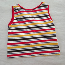 Load image into Gallery viewer, Vintage Firey Striped Cropped Tank Top 3t
