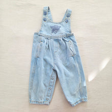 Load image into Gallery viewer, Vintage Guess Light Wash Overalls 9-12 months
