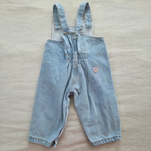 Load image into Gallery viewer, Vintage Guess Light Wash Overalls 9-12 months
