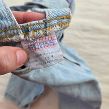 Load image into Gallery viewer, Vintage Guess Light Wash Overalls 9-12 months
