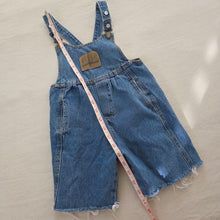 Load image into Gallery viewer, Vintage Guess Leather Patch Cutoff Shortalls kids 6
