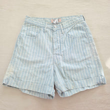 Load image into Gallery viewer, Vintage Guess Striped Soft Denim Shorts 26 inch waist
