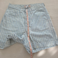Load image into Gallery viewer, Vintage Guess Striped Soft Denim Shorts 26 inch waist
