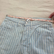 Load image into Gallery viewer, Vintage Guess Striped Soft Denim Shorts 26 inch waist
