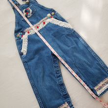 Load image into Gallery viewer, Vintage Oshkosh Girly Custom Overalls 3t

