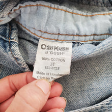Load image into Gallery viewer, Vintage 90s Oshkosh Denim Overalls 3t
