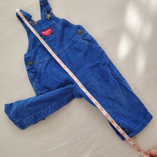 Load image into Gallery viewer, Vintage Oshkosh Blue Cord Overalls 18 months
