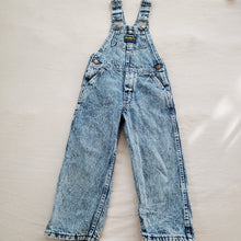 Load image into Gallery viewer, Vintage Oshkosh Acid Denim Overalls 4t
