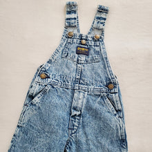 Load image into Gallery viewer, Vintage Oshkosh Acid Denim Overalls 4t
