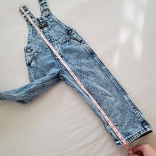 Load image into Gallery viewer, Vintage Oshkosh Acid Denim Overalls 4t
