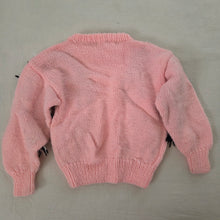 Load image into Gallery viewer, Vintage Zebra + Flowers Pink Knit Sweater 4t
