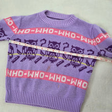 Load image into Gallery viewer, Vintage Owl "Who-Who" Knit Sweater 5t/6
