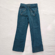 Load image into Gallery viewer, Vintage Blue/Green Cord Pants kids 8
