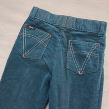 Load image into Gallery viewer, Vintage Blue/Green Cord Pants kids 8

