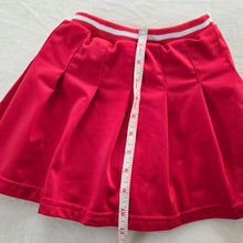 Load image into Gallery viewer, Vintage Red Pleated Skirt 4t
