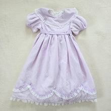 Load image into Gallery viewer, Vintage Dotted Lavender Long Dress 4t *flaw
