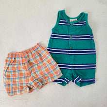 Load image into Gallery viewer, Vintage Baby Romper + Shorts Bundle 3-9 months
