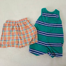 Load image into Gallery viewer, Vintage Baby Romper + Shorts Bundle 3-9 months
