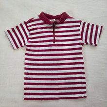 Load image into Gallery viewer, Vintage Maroon Striped Shirt 4t
