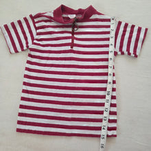 Load image into Gallery viewer, Vintage Maroon Striped Shirt 4t
