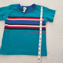 Load image into Gallery viewer, Vintage Green Striped Tee 3t
