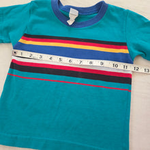 Load image into Gallery viewer, Vintage Green Striped Tee 3t
