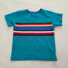 Load image into Gallery viewer, Vintage Green Striped Tee 3t
