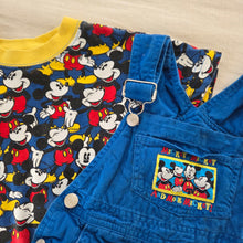 Load image into Gallery viewer, Vintage Mickey Mouse Shortalls Set 3t/4t
