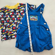 Load image into Gallery viewer, Vintage Mickey Mouse Shortalls Set 3t/4t
