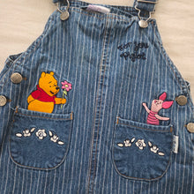 Load image into Gallery viewer, Vintage Pooh &amp; Piglet Denim Skirtall 3t
