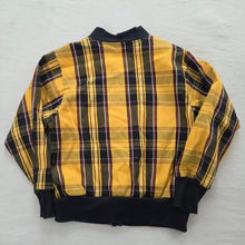 Load image into Gallery viewer, Vintage Mustard Plaid Zip-up Sweater 4t
