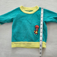 Load image into Gallery viewer, Vintage Green + Yellow Girl Patch Long Sleeve 3 months
