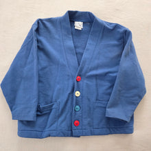 Load image into Gallery viewer, Vintage 100% Cotton Blue Cardigan 4t
